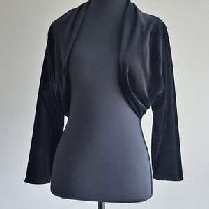 Tahari ASL Black Velvet Jacket